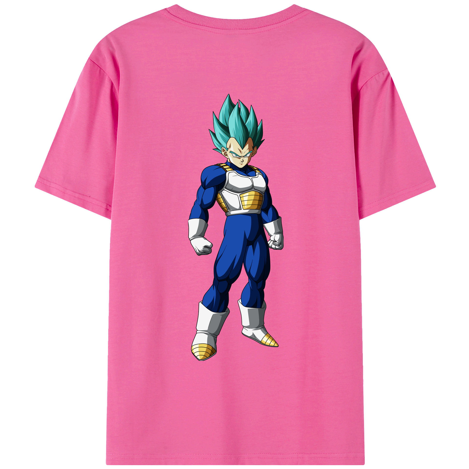（画像用） ドラゴンボール ベジータ四世（Bejīta Yonsei）DRAGON BALL Vegeta IV レディース半袖Tシャツ(バックプリント)